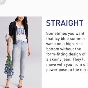 CAbi Higher Straight Jeans Size 4